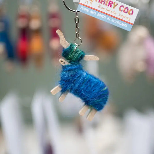 Handmade Highland Cow Keyring (Clyde) - Born and Bred in Scotland