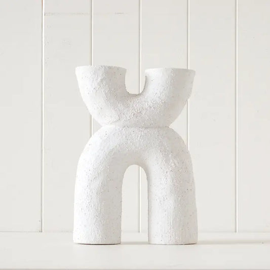 Candle Holder - Arco - White -