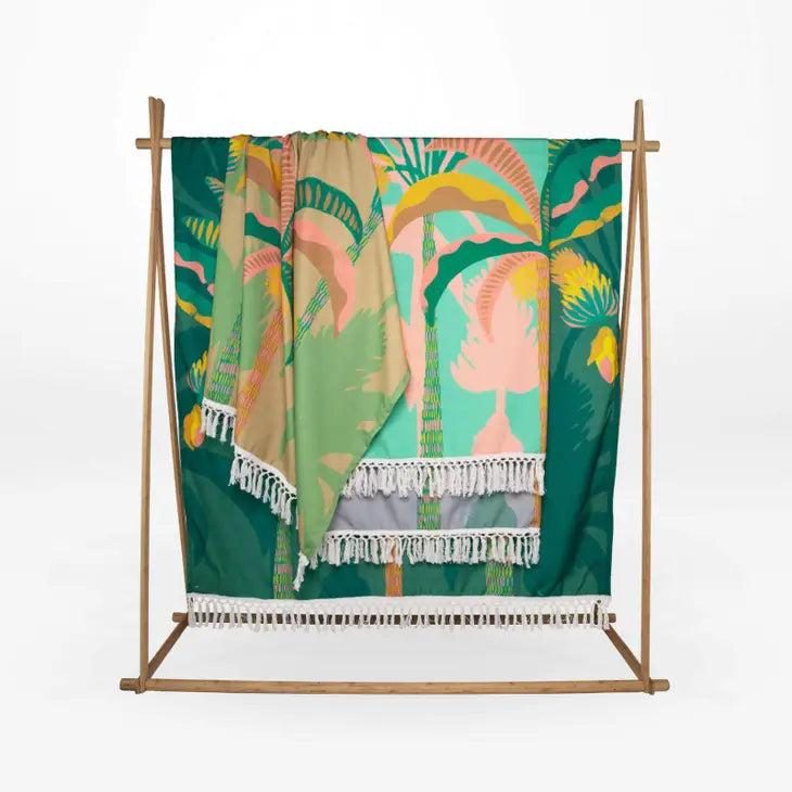 Canvas Throw - Plantation - Green - 130x170cm