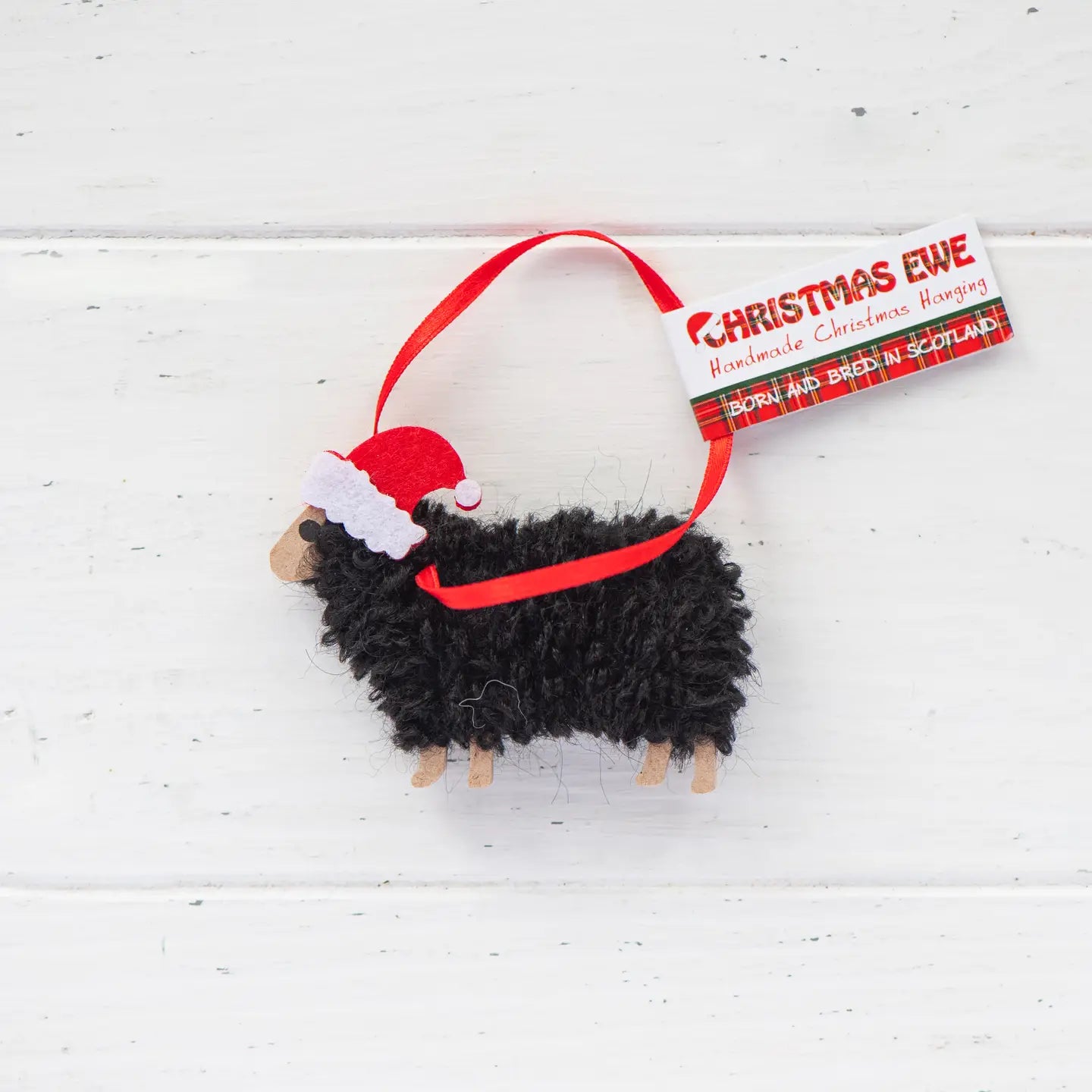 Christmas Ewe - Handmade Sheep Christmas Tree Hanging