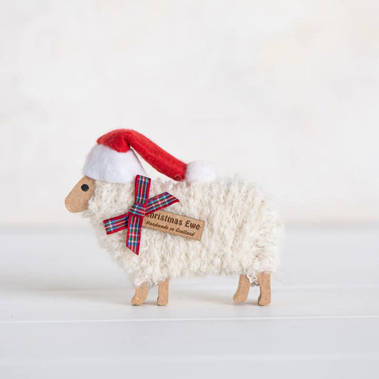 Christmas Ewe Standing Ornament