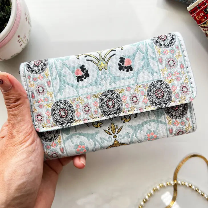 Floral Wallet, Small Boho Wallet, Handmade Wallet