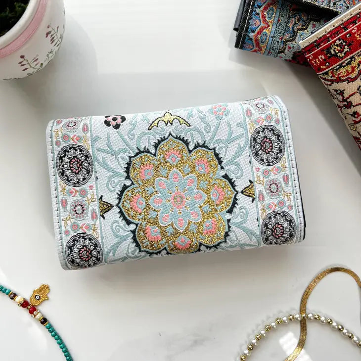 Floral Wallet, Small Boho Wallet, Handmade Wallet