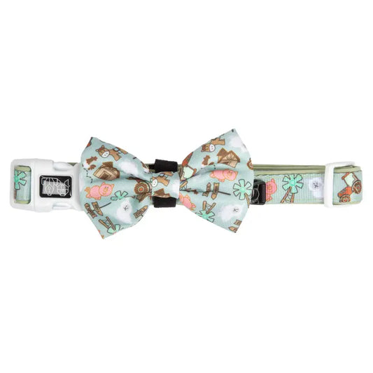 DOG COLLAR & BOW TIE: Barnyard Friends