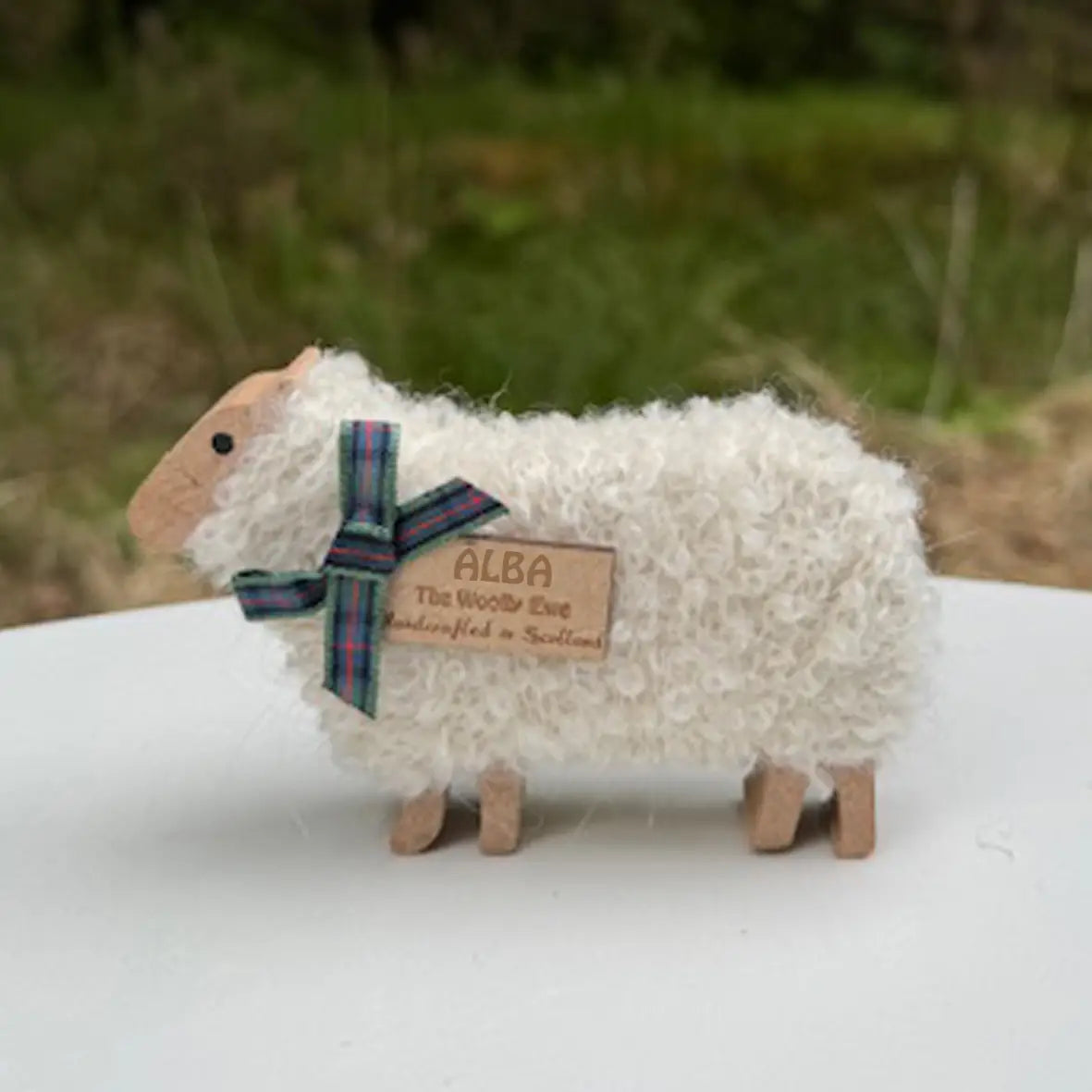 Handmade Standing Woolly Ewes Ornaments (Blair, Lewis, Finlay, Flora, Harris, Alba, Bonnie, Iona, Skye)