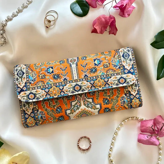 Handmade Vegan Wallet, Rug Design Wallet, Boho Wallet