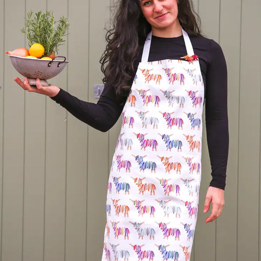 Highland Cow Apron - Born and Bred in Scotland