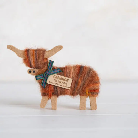 Highland Cow Standing Coos - Handmade in Scotland (Clyde, Cameron, Isla, Rowan, Glen)