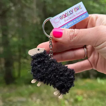 Woolly Ewe Keyring - Handmade in Scotland