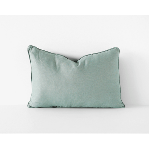 Indoor Cushion - Linen with Feather Insert - Sage - 60x40cm