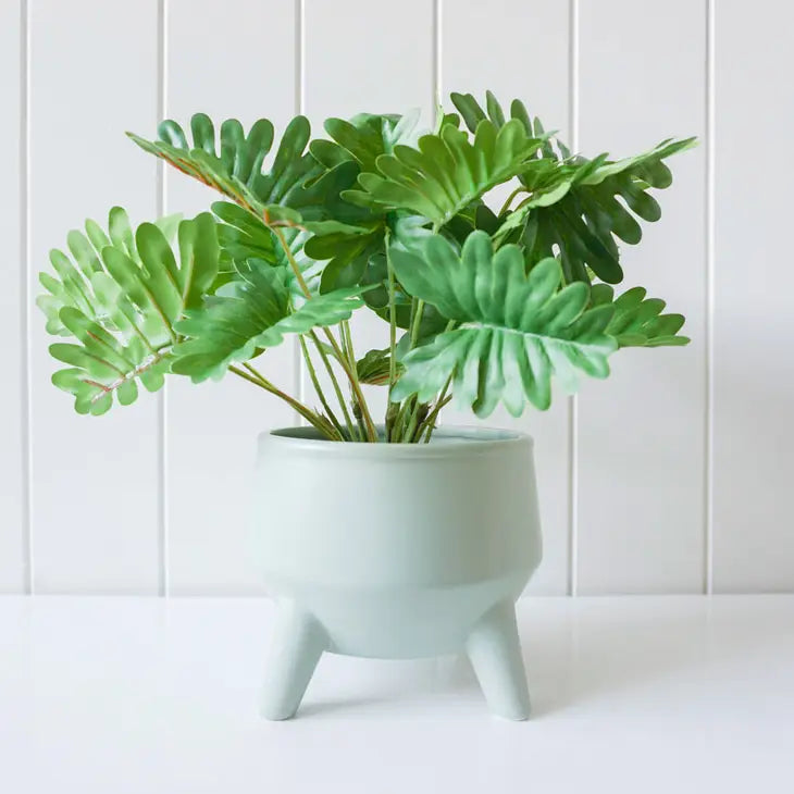 Pot/Planter - Couldron - Mint - 15x15