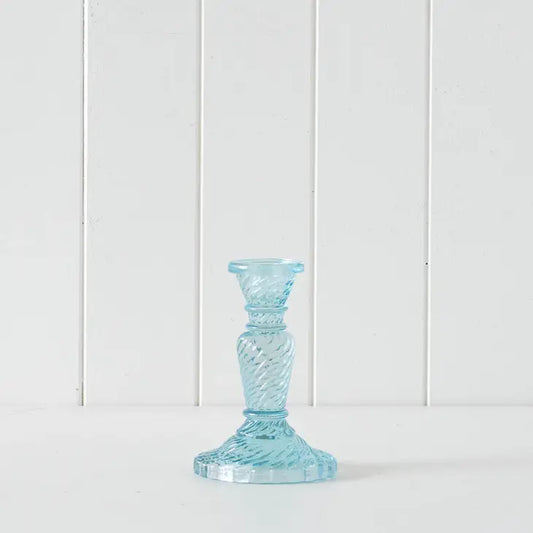 Stick Candle Holder - Fontana - Topaz Blue - Small - 11x15x11cm