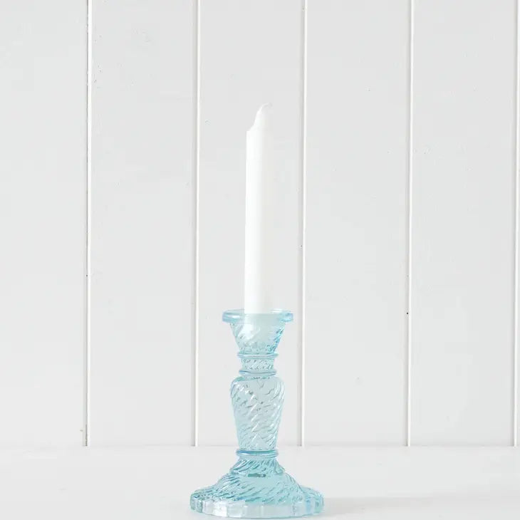 Stick Candle Holder - Fontana - Topaz Blue - Small - 11x15x11cm