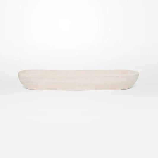 Timber Tray - Oak - White Wash - 45x5.5x14cm