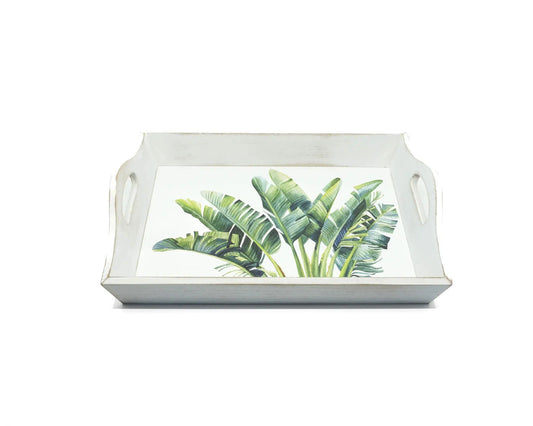 Tray - Clean Palm - White Wash - Large - 40x8x30