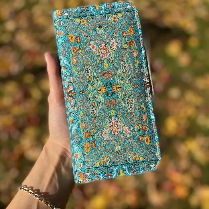 Turquoise Wallet, Handmade Wallet, Boho Wallet, Wallet Women