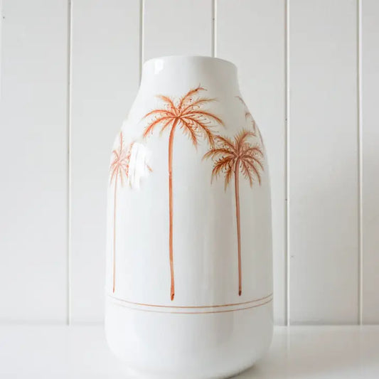 Vase - Morroco - Medium - Rust/ Off White - 18x18x32