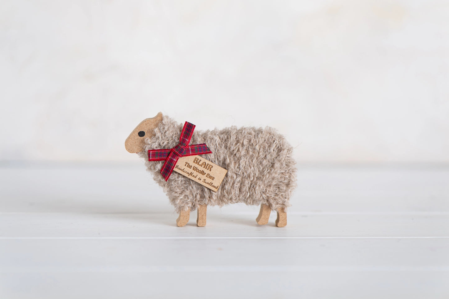 Handmade Standing Woolly Ewes Ornaments (Blair, Lewis, Finlay, Flora, Harris, Alba, Bonnie, Iona, Skye)