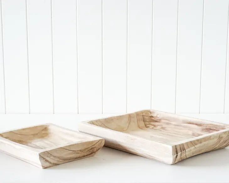 Timber Trays - Rohan - Natural - Set of 2 - 27x5x22/38x7x33